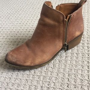 Lucky brand brown booties.
